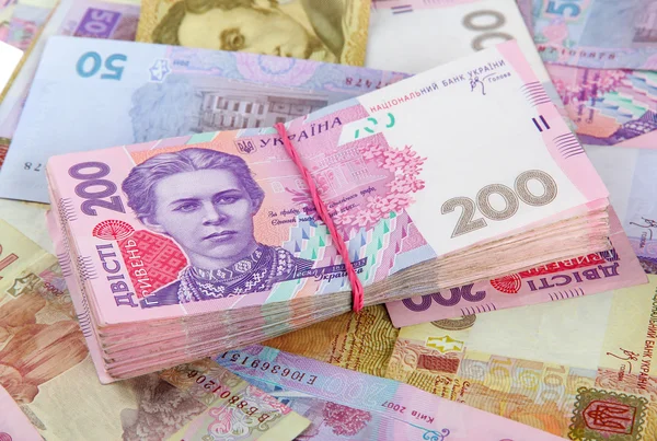 ウクライナのお金の山 — ストック写真