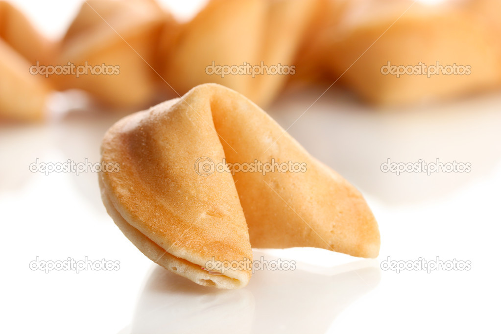 Fortune cookies, isolated on white