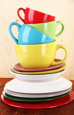 dağ ahşap arka plan üzerinde renkli yemekleri