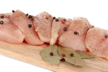 Tavuk eti gemide yakın çekim