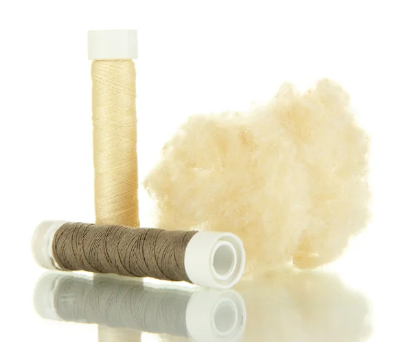 Silk thread isolated on white — Stock Photo, Image