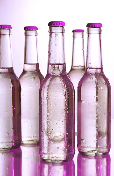 Water bottles close up — Stock Photo, Image