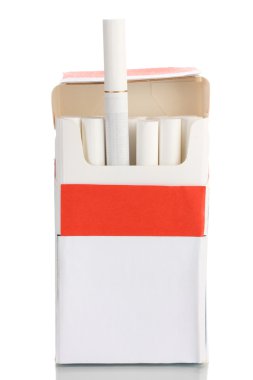 beyaz izole sigara kutusu