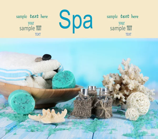 Spa composition on sea background — Stock Photo, Image