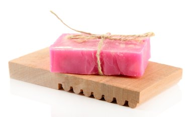 beyaz izole doğal el yapımı Sabun