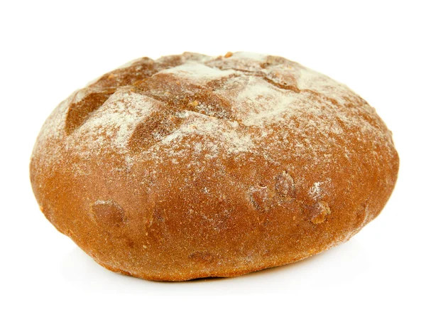 Heet smakelijke brood, geïsoleerd op wit — Stockfoto