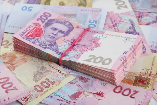 Stos pieniędzy, ukraiński — Zdjęcie stockowe