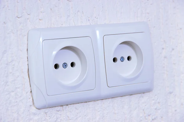 Two sockets on wall — Stock Photo, Image