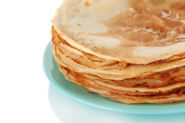 Krep tabağı yakın çekim üzerinde