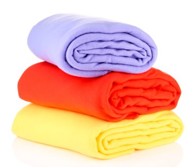 beyaz izole sıcak İskoç şalılar