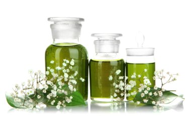 ilaç şişeleri üzerinde beyaz izole