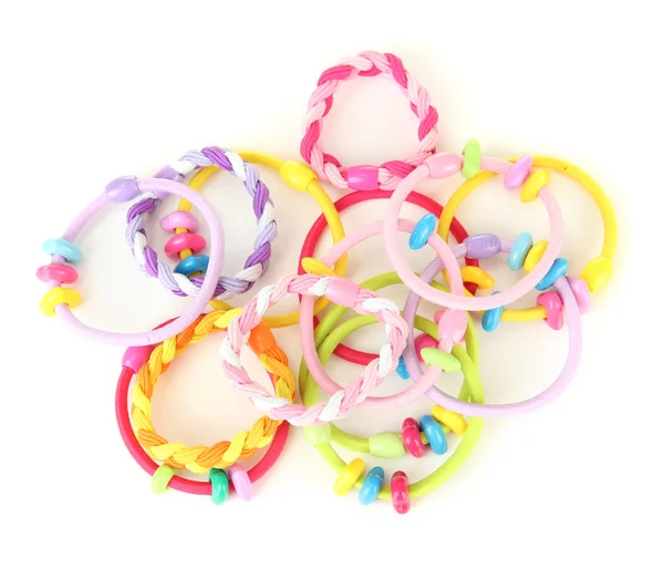 Scrunchies geïsoleerd op een witte achtergrond — Stockfoto