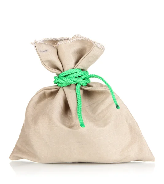 Pequeno saco, isolado em branco — Fotografia de Stock