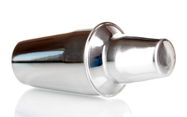 Whit üzerinde izole kokteyl shaker