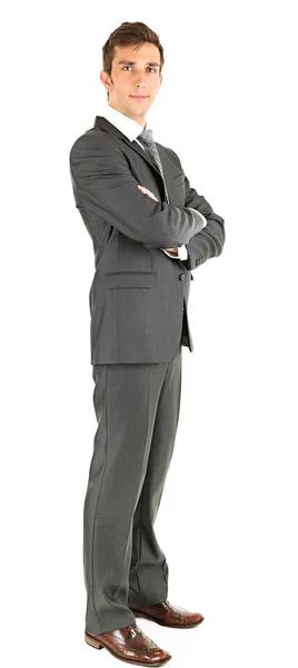 Portrait of young businessman, isolated on white — Stock Photo, Image