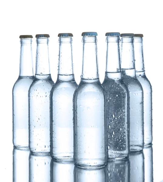 Water bottles isolated on white — Stock Photo, Image