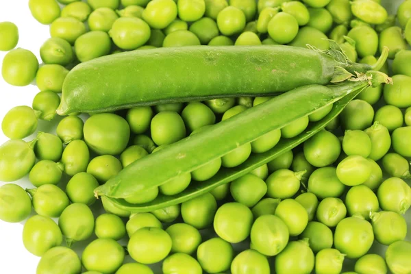 Sweet green peas close-up — Stock Photo, Image
