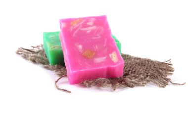 beyaz izole doğal el yapımı Sabun