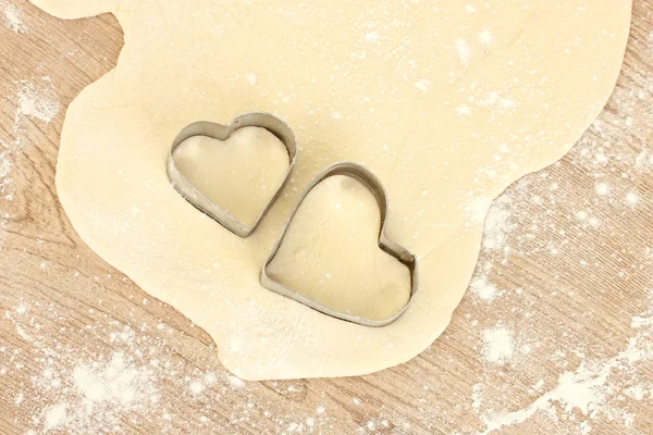 Cooking cookies with molds close-up — Stock Photo, Image