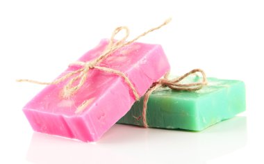 beyaz izole doğal el yapımı Sabun