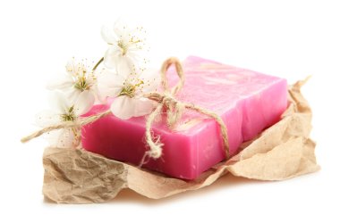 beyaz izole doğal el yapımı Sabun