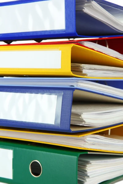 Bright office folders, close up — Stock Photo, Image