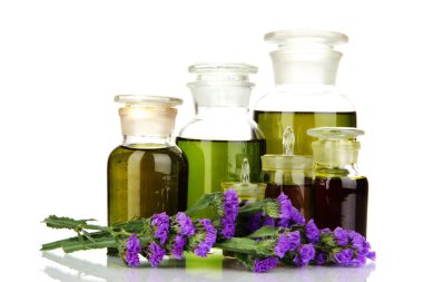 ilaç şişeleri üzerinde beyaz izole