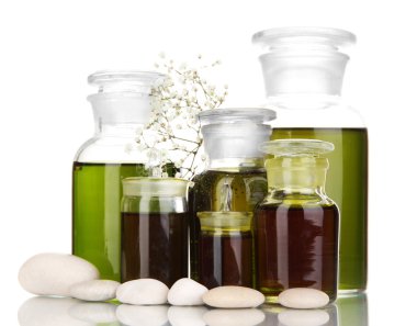 ilaç şişeleri üzerinde beyaz izole