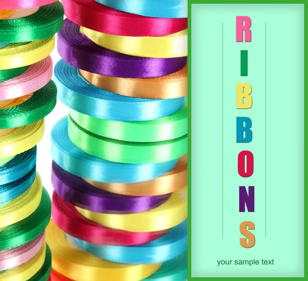 Bright ribbons close-up — Stock Photo, Image