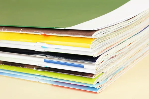 Veel tijdschriften close-up — Stockfoto