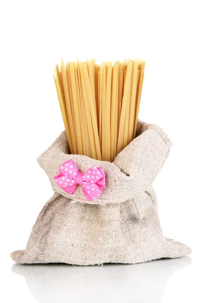 Pasta en bolsa aislada en blanco — Foto de Stock