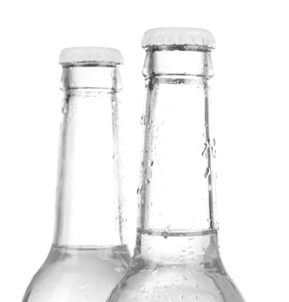 Water bottles isolated on white — Stock Photo, Image