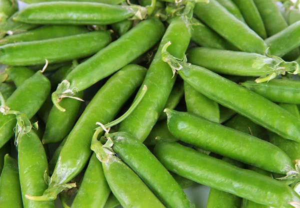 Primeros planos de guisantes verdes dulces — Foto de Stock