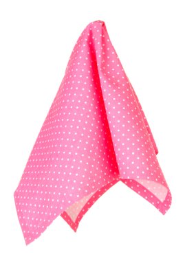 Mutfak havlusu beyaz arkaplanda izole edildi