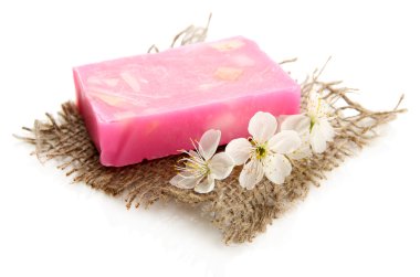 beyaz izole doğal el yapımı Sabun