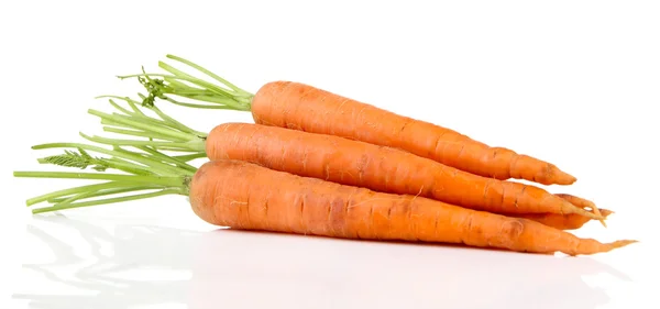 Морква, ізольована на білому — стокове фото