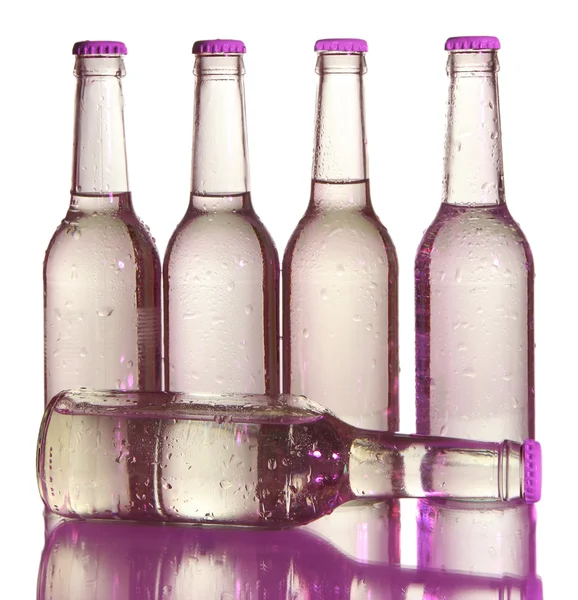 Botellas de agua aisladas en blanco —  Fotos de Stock