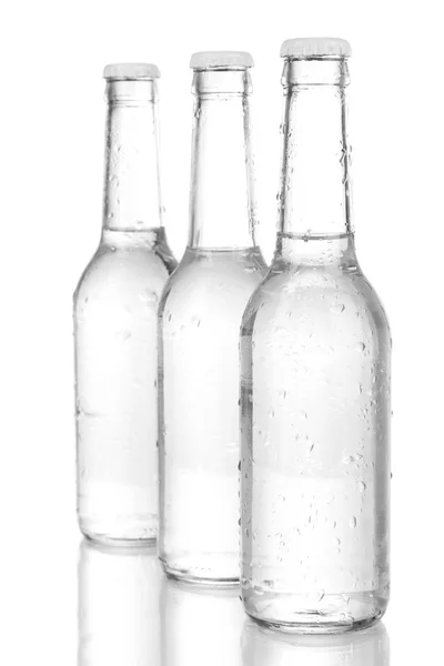 Water bottles isolated on white — Stock Photo, Image