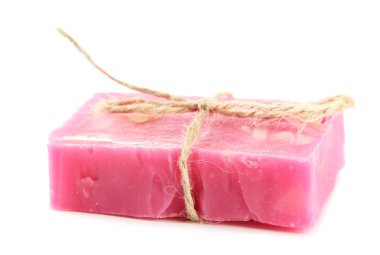 beyaz izole doğal el yapımı Sabun