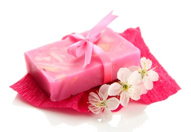 beyaz izole doğal el yapımı Sabun