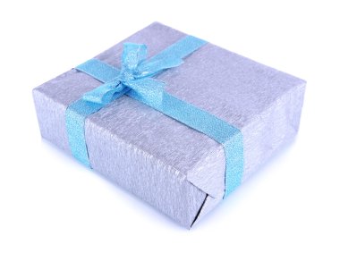 Romantik Paket üzerinde beyaz izole