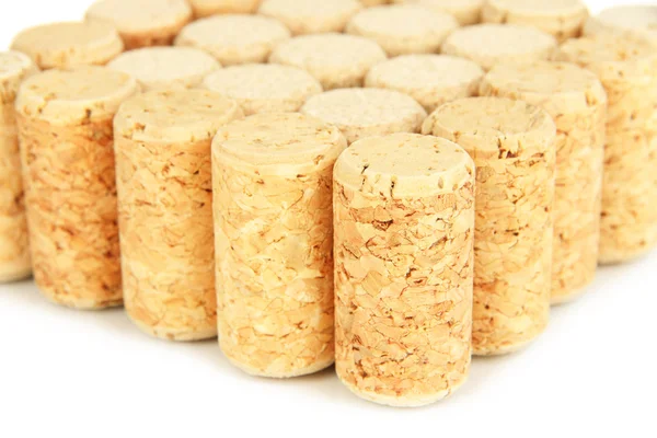 Wine corks isolated on white — Stock Photo, Image