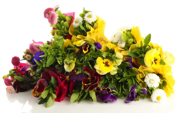 Hermosas flores de primavera aisladas en blanco — Foto de Stock