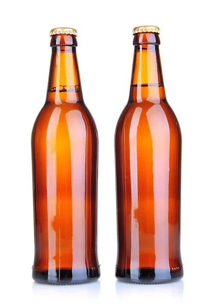 Beer bottles isolated on white — Stock Photo, Image
