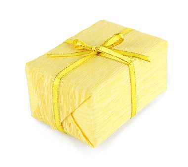 Romantik Paket üzerinde beyaz izole