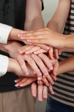 Grup genç'in el, yakın up