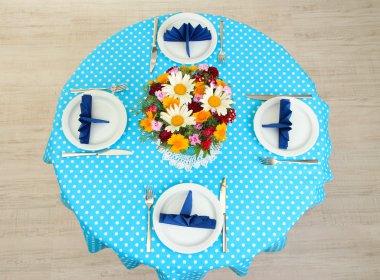 Kahvaltı için güzel Tablo ayarı