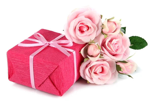 Romantic parcel isolated on white — Stock Photo, Image