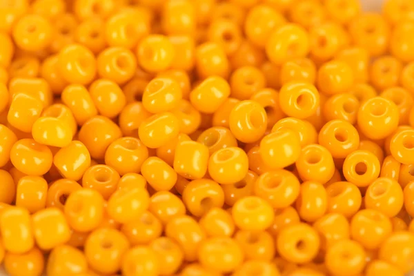 Yellow beads close-up — Stock Photo, Image