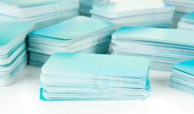 kartvizit, üzerinde beyaz izole